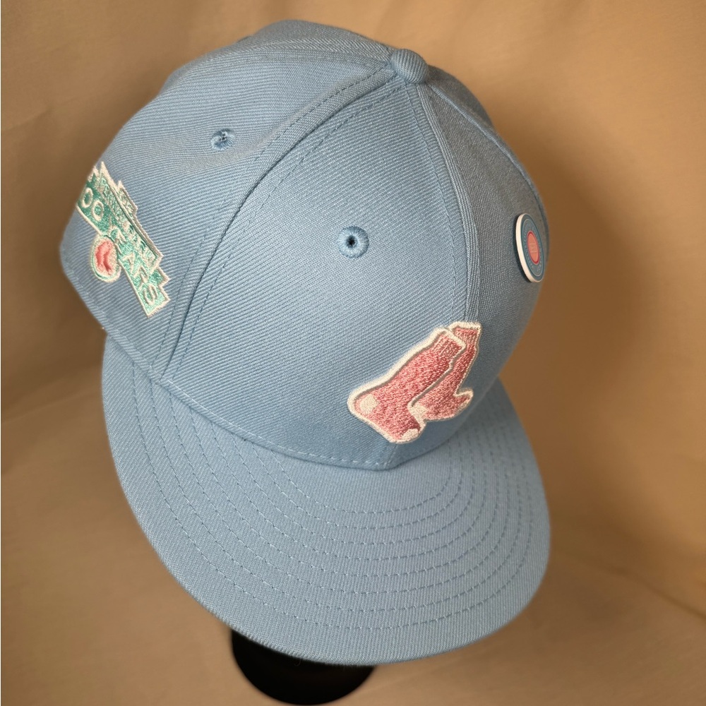 Hat Club, Boston 1912 Fenway park 100 years Patch, “cotton candy” Size 7 3/8